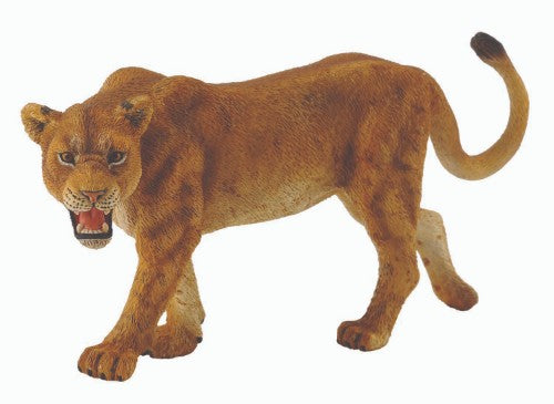 Large CollectA lioness figurine, 11cm x 5.5cm, showcasing intricate details and lifelike representation of a graceful hunter.