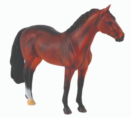 Hand-painted XL Hanoverian Stallion figurine by CollectA, showcasing strength and elegance, perfect for collectors and horse lovers.