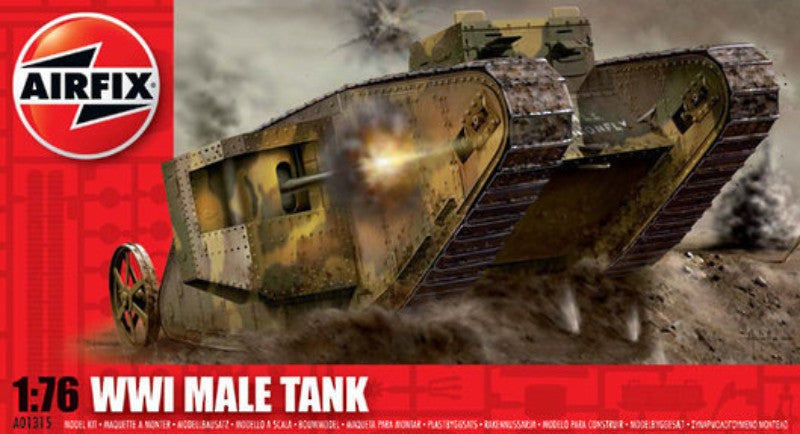 1:76 Military Vehicles - Series 1 - WWI Male Tank - Airfix