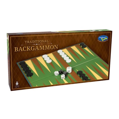 A premium Backgammon set made in New Zealand, featuring 30 intricately designed checkers for strategic gameplay.