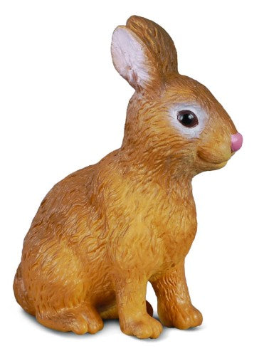 Small Collecta Rabbit Figurine, 3cm x 4cm, crafted with detail, ideal for decor and collectors.