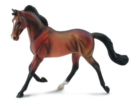 XL Thoroughbred Mare Bay Figurine showcasing the breed's elegance and athleticism, perfect for collectors and horse lovers.