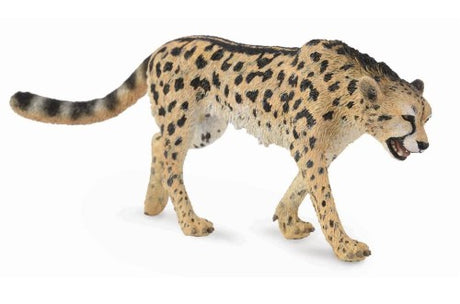 Large King Cheetah Figurine by Collecta, showcasing intricate details and unique coat pattern for wildlife enthusiasts.
