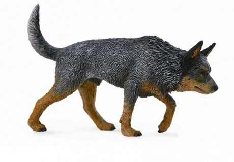 Collecta Large Australian Cattle Dog Figurine, 9.2cm x 6cm, showcasing detailed craftsmanship and lively breed characteristics.