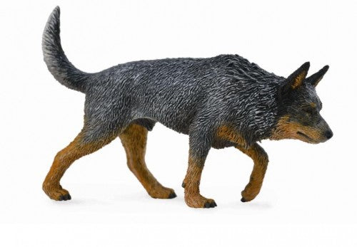 Collecta Large Australian Cattle Dog Figurine, 9.2cm x 6cm, showcasing detailed craftsmanship and lively breed characteristics.