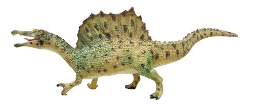 Meticulously crafted Spinosaurus Deluxe model at 1:40 scale, featuring detailed sail and powerful limbs for collectors.