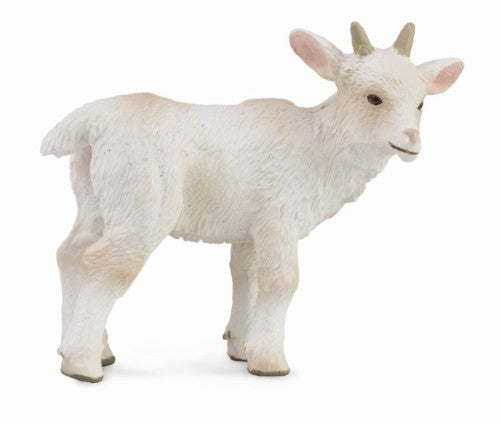 Small Goat Kid Standing Figurine by Collecta, showcasing its detailed design and playful spirit, perfect for collectors.