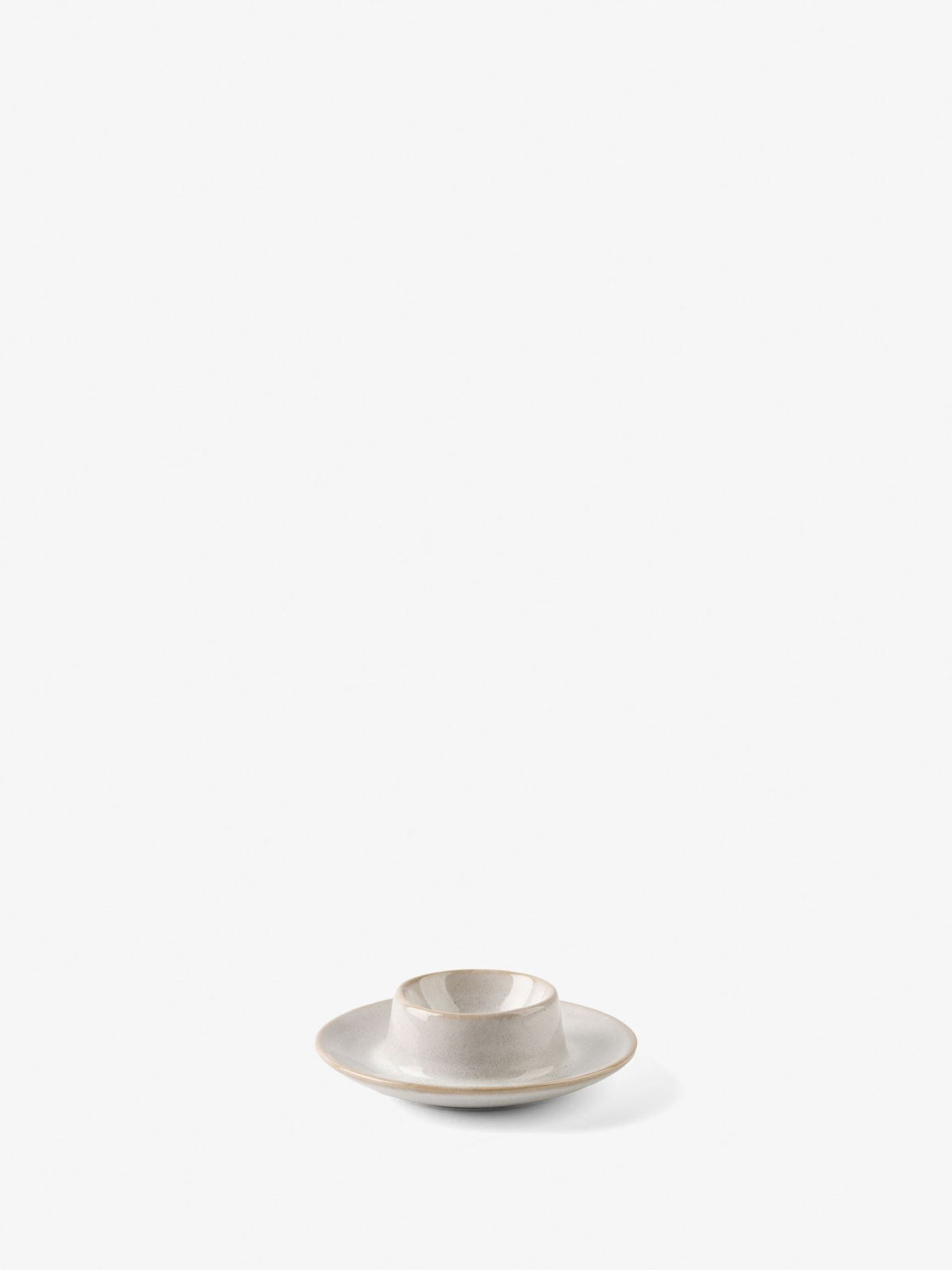 Hottie Bobbie White Egg Cup Plate - White