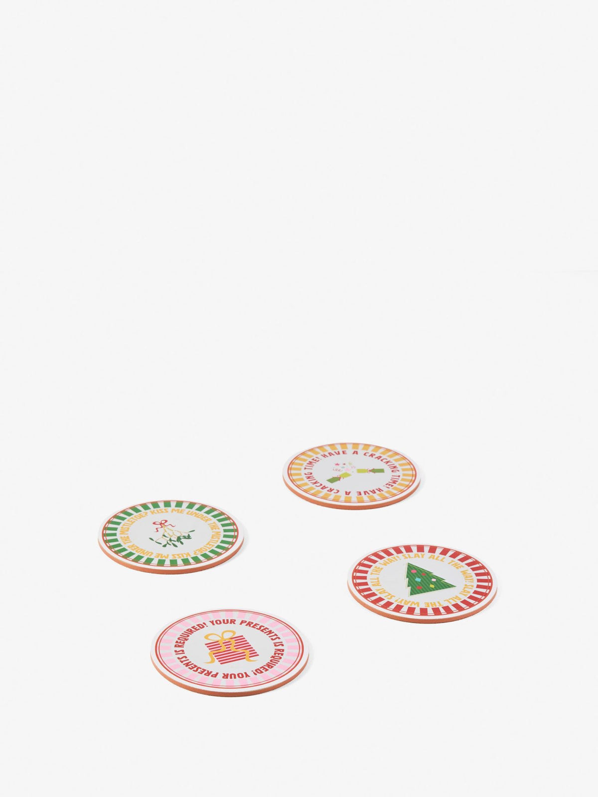 Hottie Jollie Multi 4-Piece Coasters