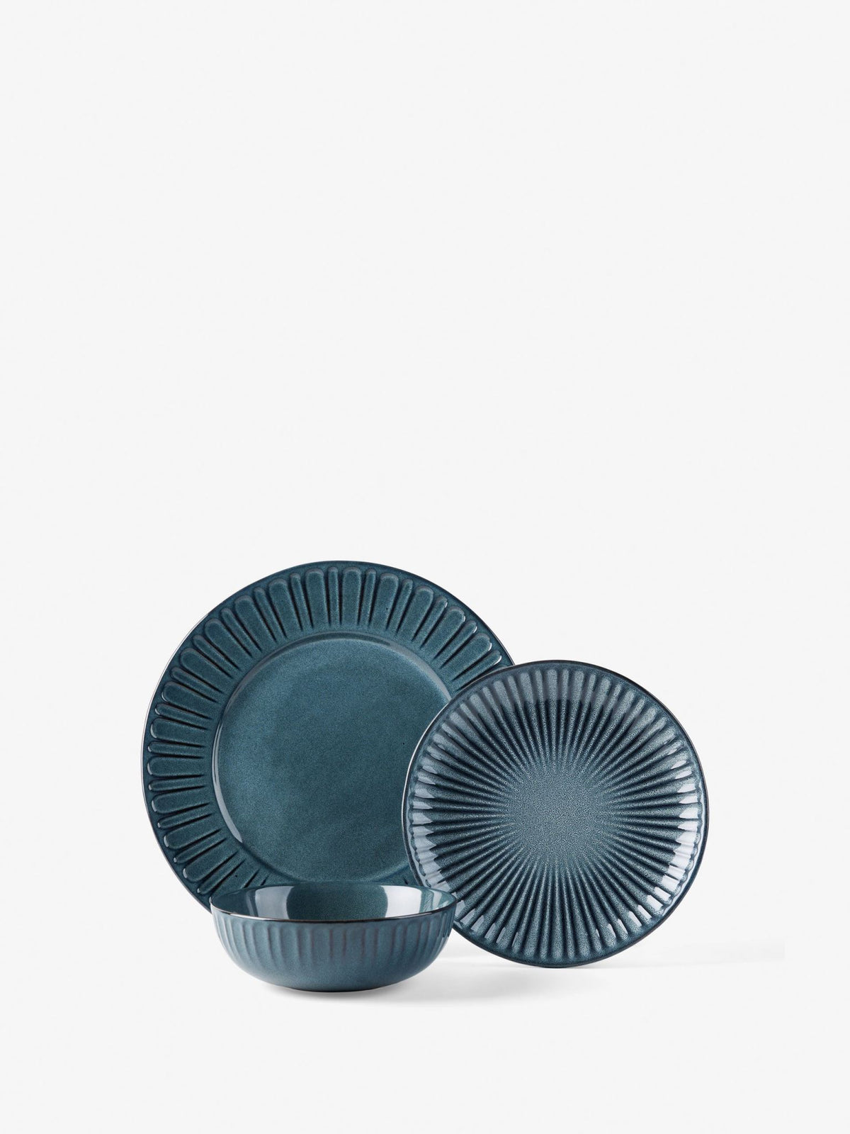 Hottie Laurie Denim 12-Piece Dinner Set - Denim