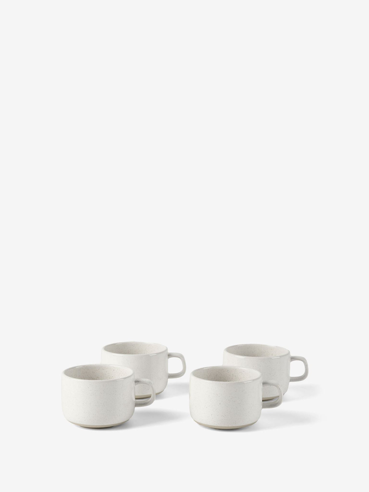 Hottie Lucie Cream Speckle 4-Piece Mug Set - Cream Speckle