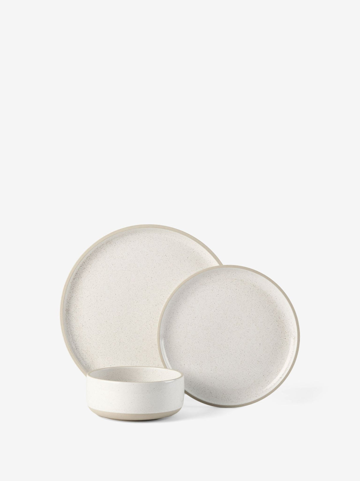 Hottie Lucie Cream Speckle 12-Piece Dinner Set - Cream Speckle