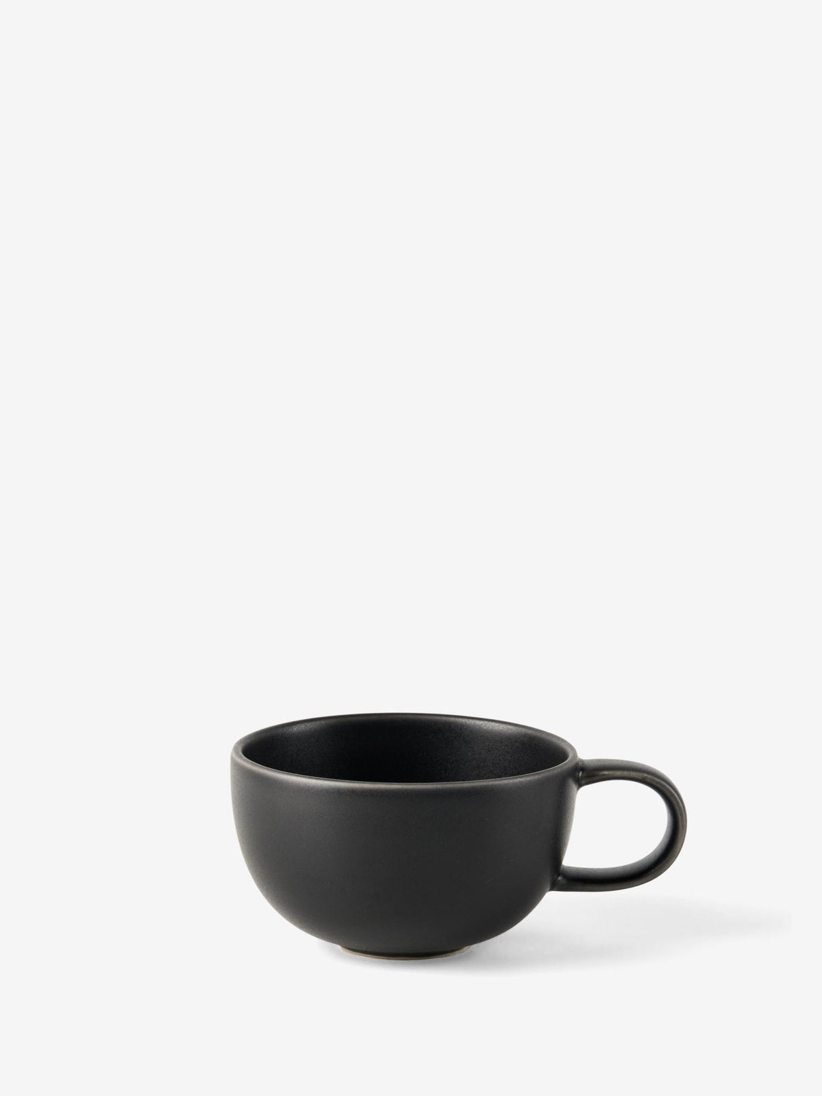 Hottie Mikkie Black Tea Cup & Saucer - Black