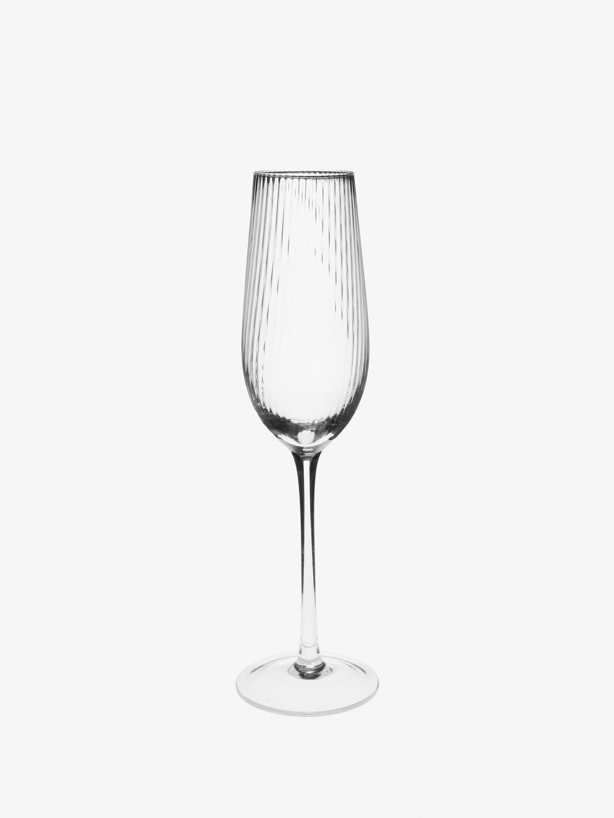 Hottie Ollie 4-Piece Champagne Flute Set - Clear