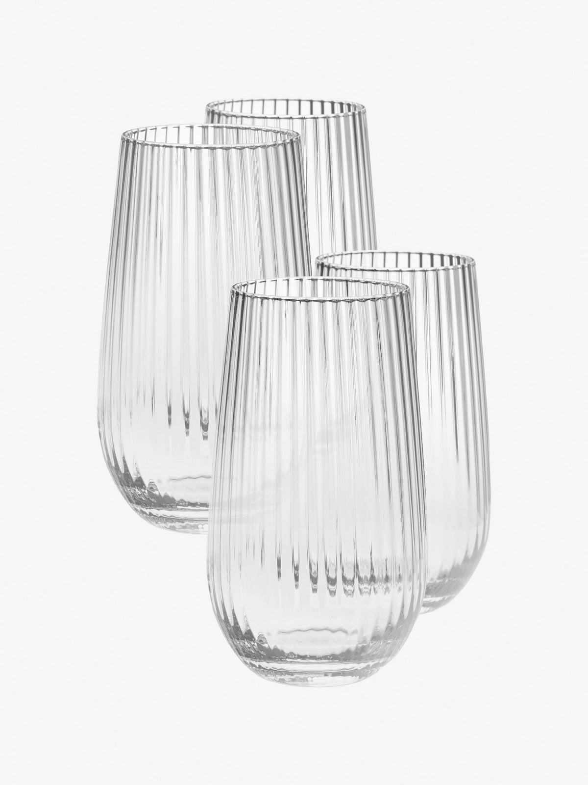 Hottie Ollie 4-Piece High Ball Set - Clear