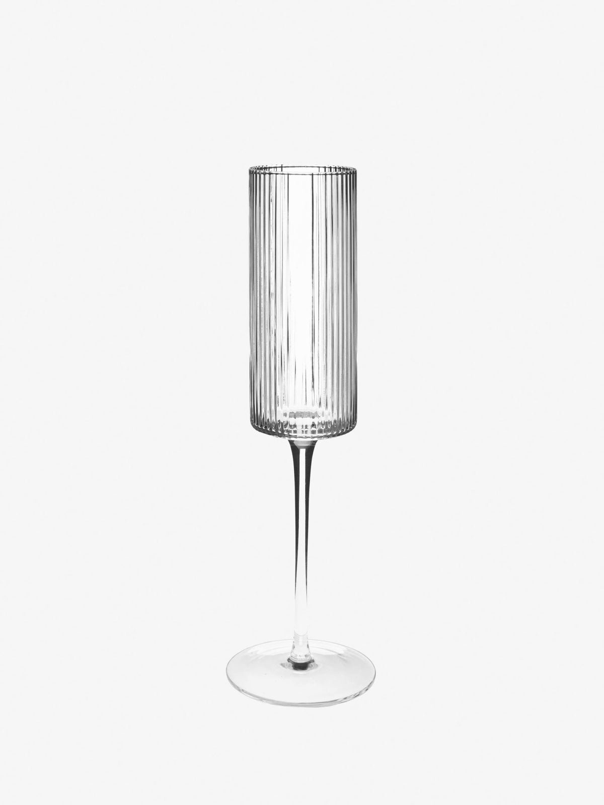 Hottie Sadie 4-Piece Champagne Flute Set - Clear