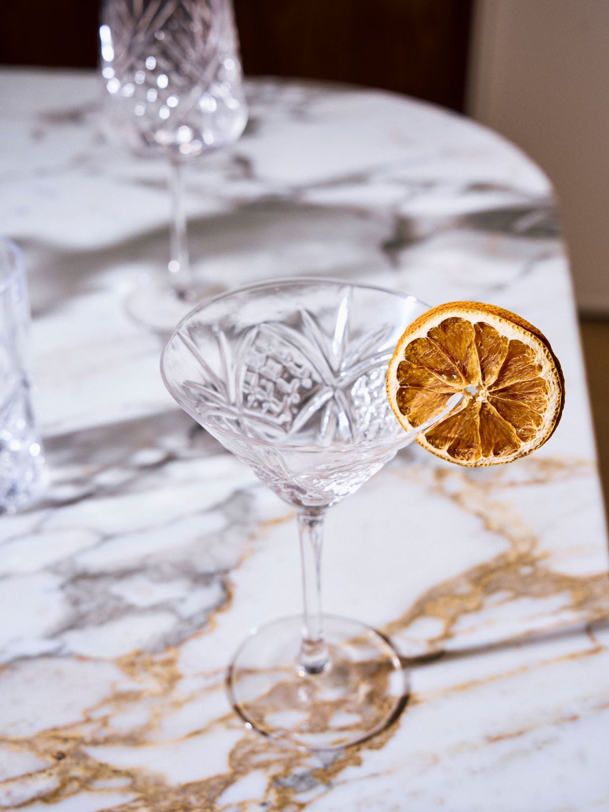 Hottie Jonnie Traditional 4-Piece Martini Glass Set - Clear