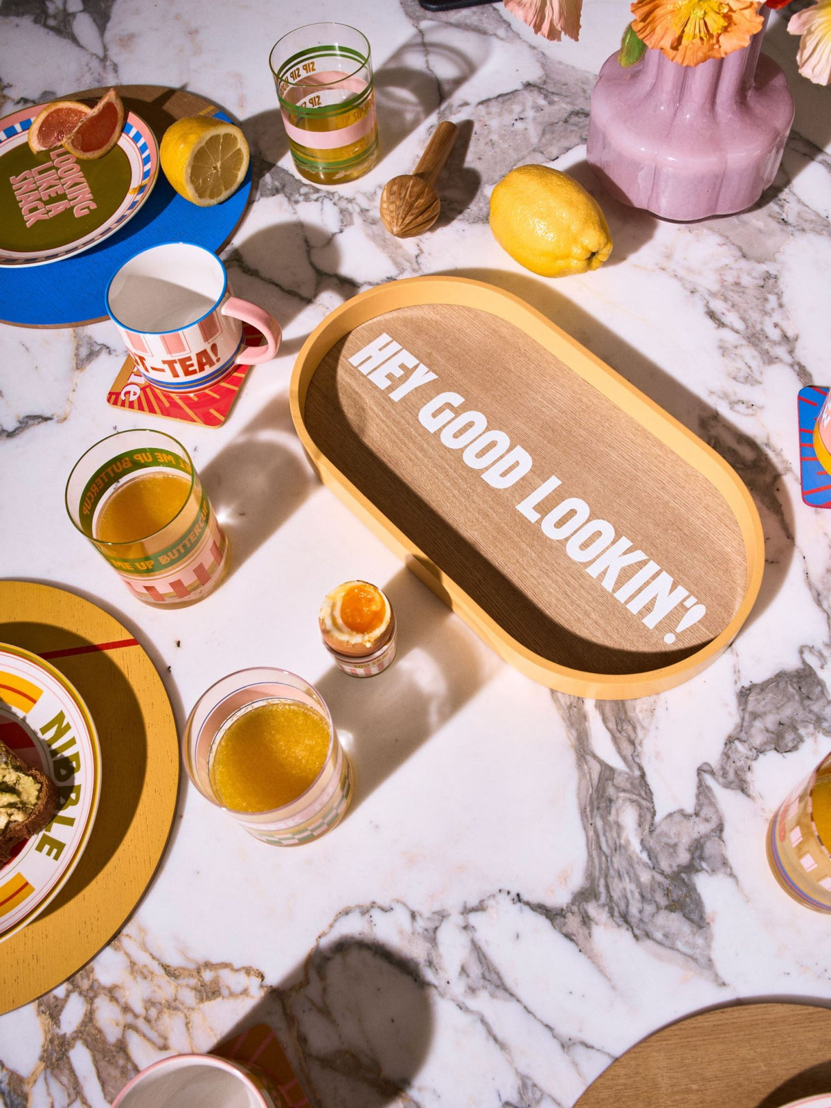 Hottie Sunnie Yellow Serving Tray - Yellow