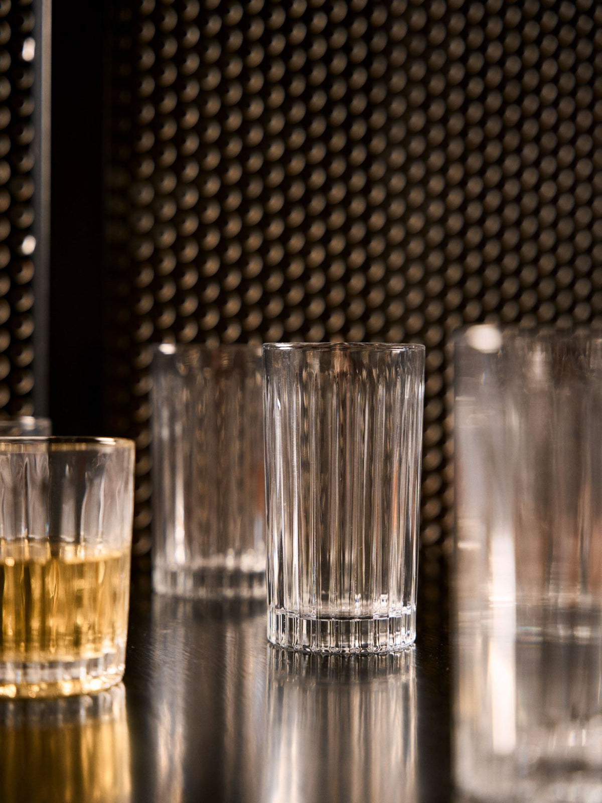 Hottie Jonnie Linear 4-Piece High Ball Set - Clear