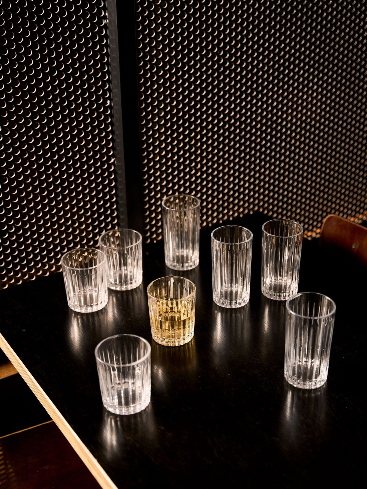 Hottie Jonnie Linear 4-Piece High Ball Set - Clear