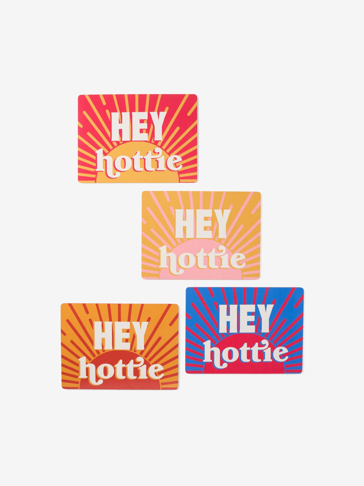 Hottie Sunnie Hey Hottie 4-Piece Placemat Set - Multi