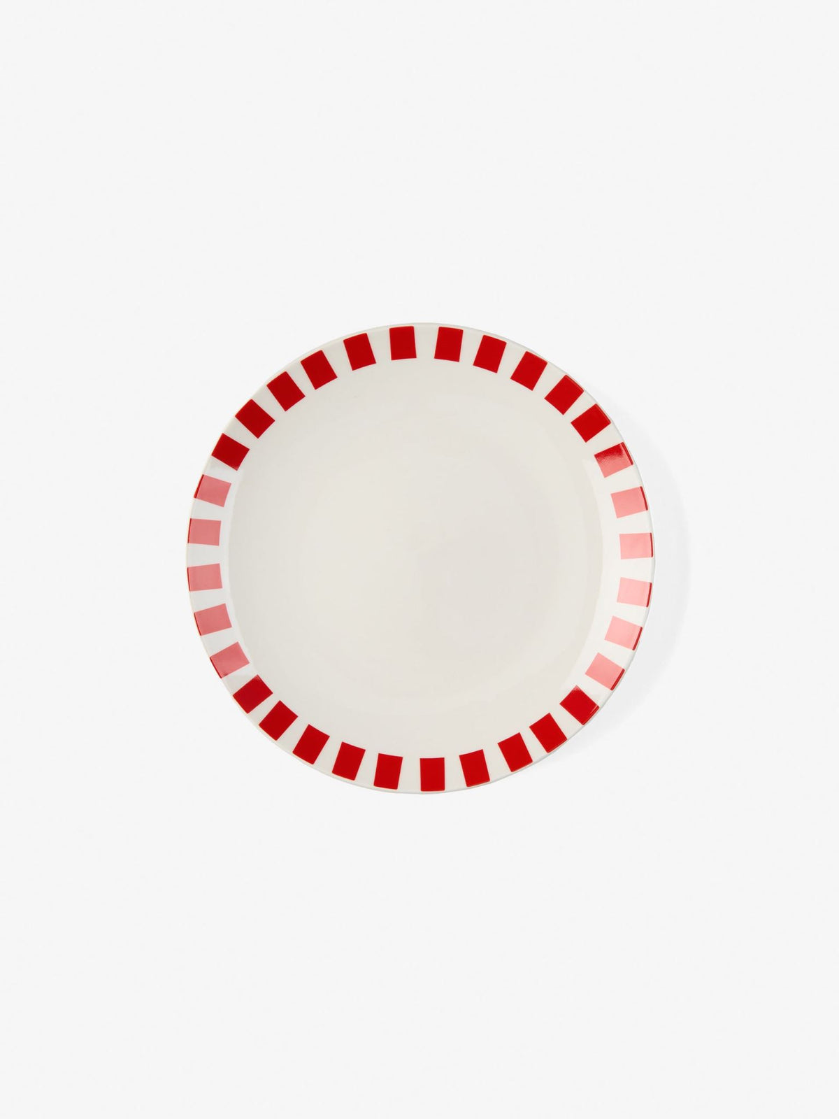 Hottie Winnie Red/White 12-Piece Dinner Set - Red/White