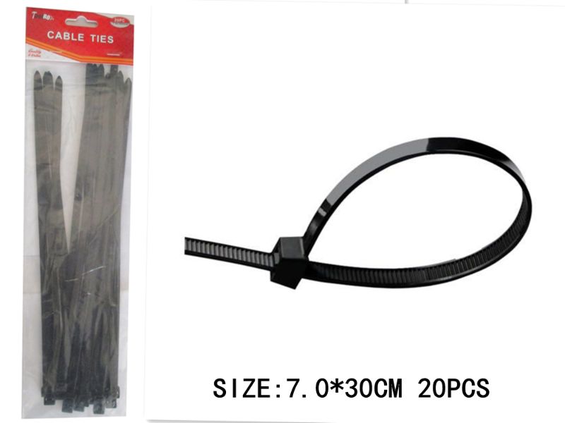 CABLE TIES - BLACK 30CM (12 Packs)