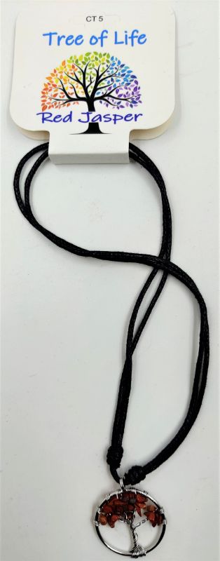 Pendant - Tree of Life Red Jasper (Set of 6)