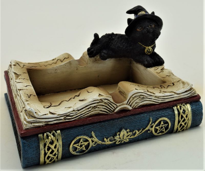 Ashtray - Black Cat Book (13.2cm)