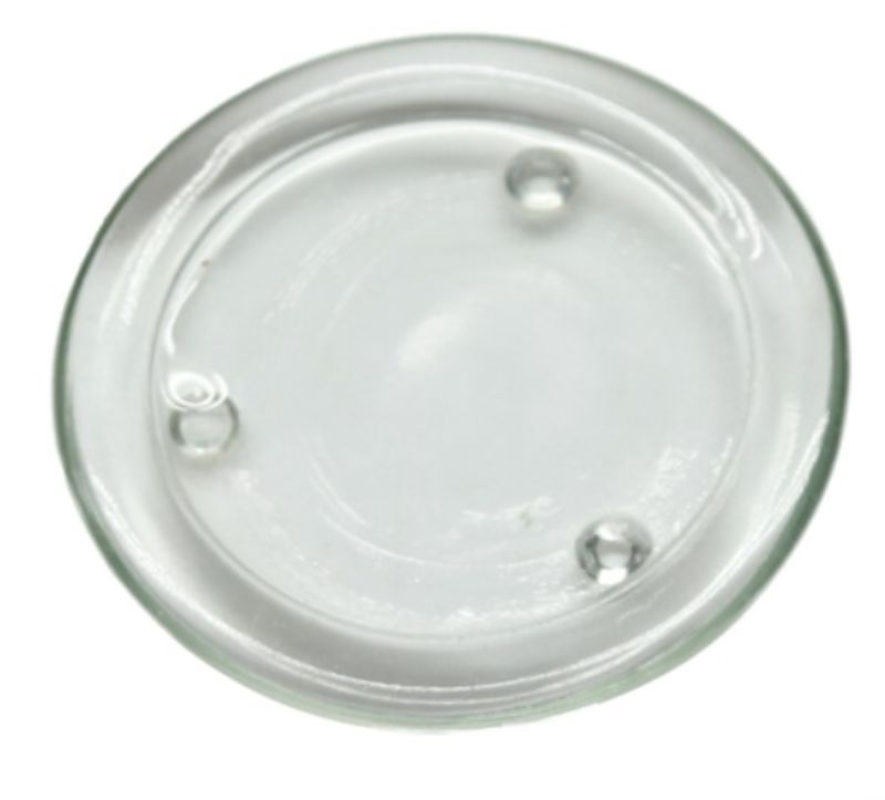 Candle Plate Round 7.5cm Clear