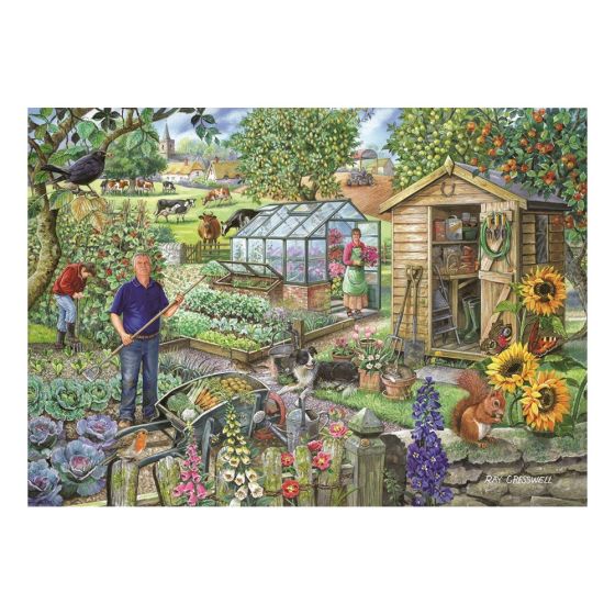 At The Allotment - 1000 Piece Puzzle - House of Puzzles