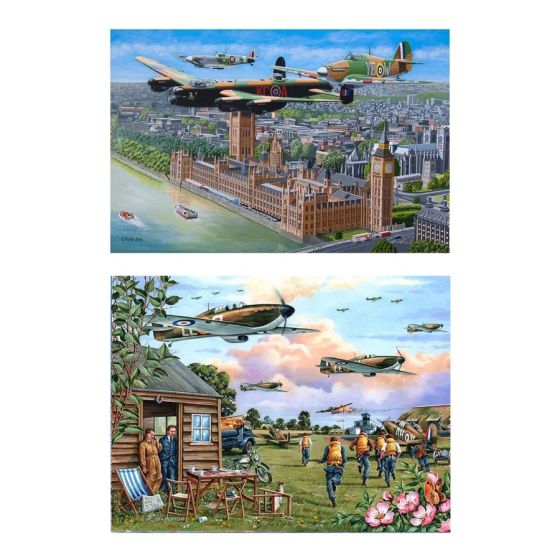 Sky Patrol - 2 X Big 500 Piece Puzzle - House of Puzzles