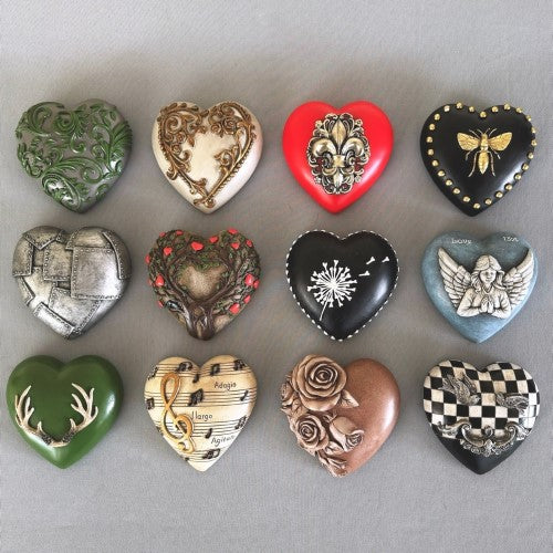 Ornament 2 - Hearts 13cm (Set of 12 Assorted)