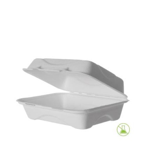 Clam Sugarcane Vanguard 9x6x3 Inch - 50PC