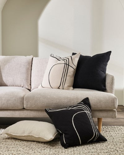 Cushion Cover - Loveline Ecru (50 x 50cm) - OLLO