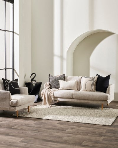 Cushion Cover - Loveline Ecru (50 x 50cm) - OLLO