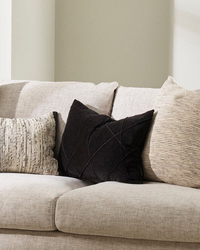 Cushion Cover - Alba Black (35 x 50cm) - OLLO