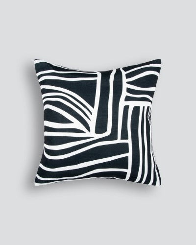 Cushion Cover - Maze Black (50 x 50cm) - OLLO