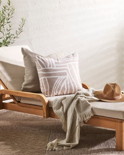 Cushion Cover - Maze Ecru (50 x 50cm) - OLLO