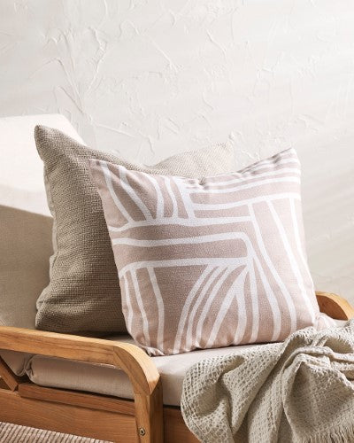 Cushion Cover - Maze Ecru (50 x 50cm) - OLLO