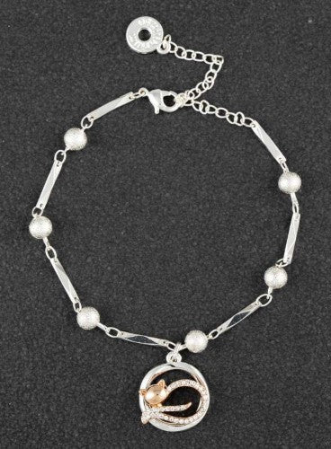 Bracelet - Equilibrium Lazy Cat 2 Tone