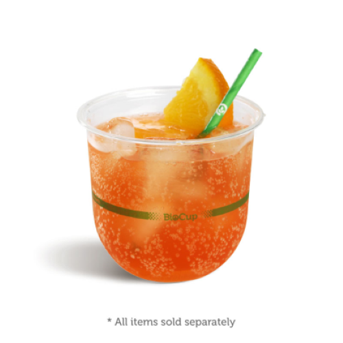 Cup Bioplastic 360ml Tumbler Clear (96 dia x 84mm H) - 50PC