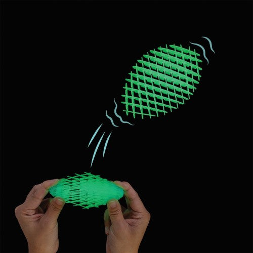 Flexi Worm - Glow in the Dark Medium (Set of 12)