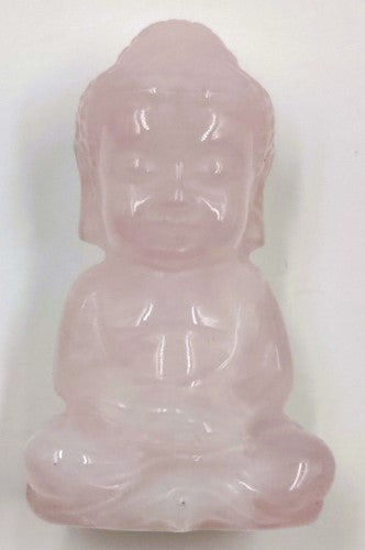 Figurine - Gemstone Buddha Rose Quartz (5cm)