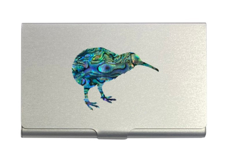 Aluminium Cardholder with Paua Kiwi