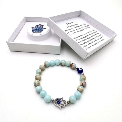 Bracelet - Hamsa Evil Eye Larderite