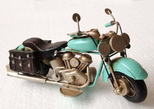 Ornament - Retro Motorbike Blue (18cm)