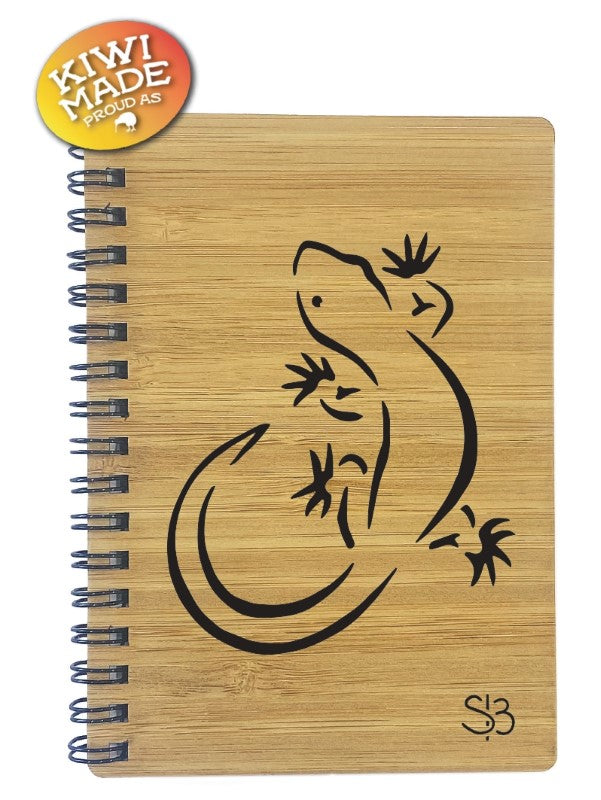 Sophie Blokker Bamboo Notebook Laser Cut - Gecko