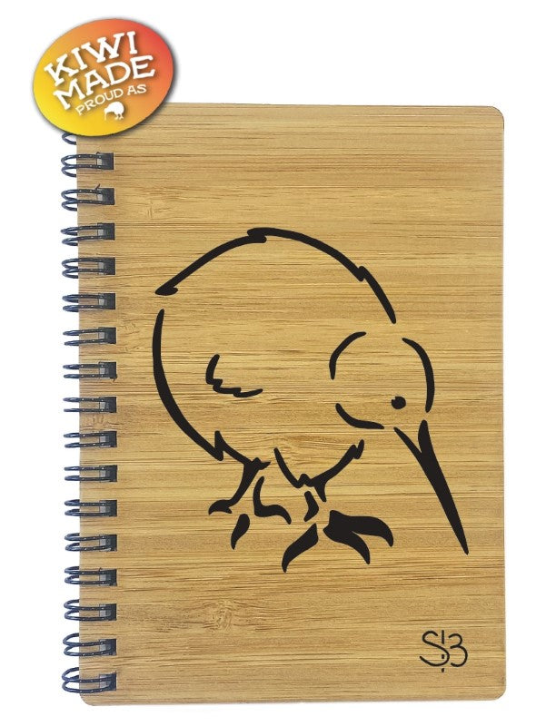 Sophie Blokker Bamboo Notebook Laser Cut - Kiwi