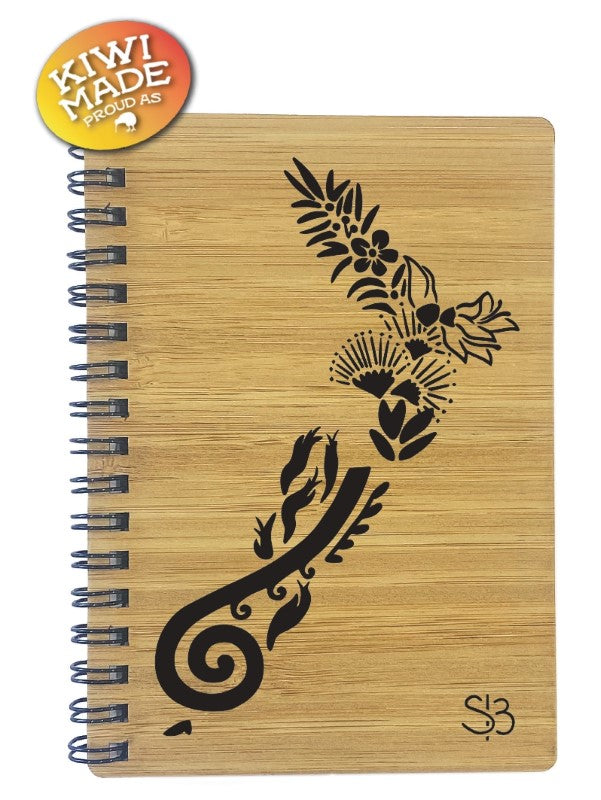 Sophie Blokker Bamboo Notebook Laser Cut - NZ Flora